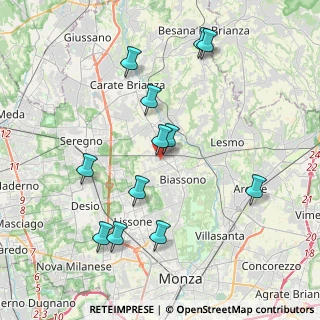 Mappa Via P. P. Pasolini, 20845 Sovico MB, Italia (4.07231)