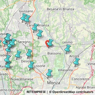 Mappa Via P. P. Pasolini, 20845 Sovico MB, Italia (5.9135)