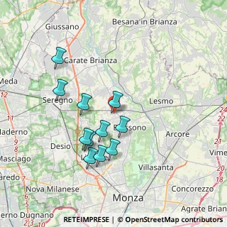 Mappa Via P. P. Pasolini, 20845 Sovico MB, Italia (3.34636)