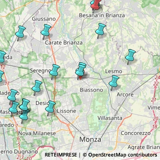 Mappa Via P. P. Pasolini, 20845 Sovico MB, Italia (5.995)