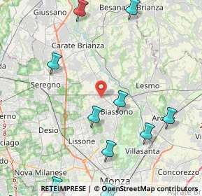 Mappa Via P. P. Pasolini, 20845 Sovico MB, Italia (6.23143)