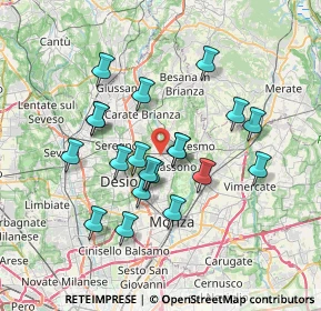 Mappa Via P. P. Pasolini, 20845 Sovico MB, Italia (6.3805)