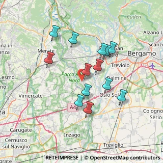 Mappa 24040 Bottanuco BG, Italia (6.34538)