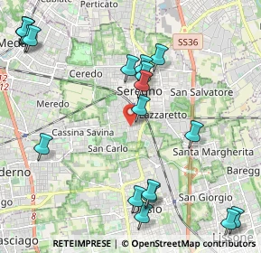 Mappa Via Barnaba Oriani, 20831 Seregno MB, Italia (2.64368)