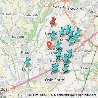 Mappa Via Luigi Einaudi, 24044 Dalmine BG, Italia (1.8825)