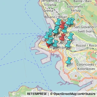 Mappa Via Gian Rinaldo Carli, 34123 Trieste TS, Italia (1.39588)