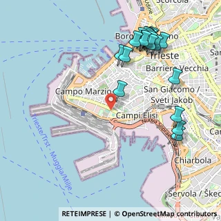 Mappa Via Gian Rinaldo Carli, 34123 Trieste TS, Italia (1.2195)