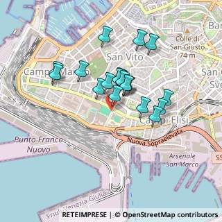Mappa Via Gian Rinaldo Carli, 34123 Trieste TS, Italia (0.346)