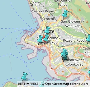 Mappa Via Giandomenico Tacco, 34144 Trieste TS, Italia (2.38583)