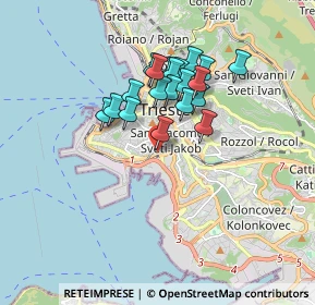 Mappa Via Giandomenico Tacco, 34144 Trieste TS, Italia (1.3555)