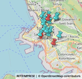 Mappa Via Giandomenico Tacco, 34144 Trieste TS, Italia (1.28875)