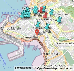 Mappa Viale Campi Elisi, 34144 Trieste TS, Italia (1.049)