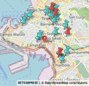 Mappa Via Giandomenico Tacco, 34144 Trieste TS, Italia (1.0035)