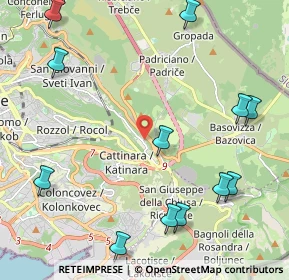 Mappa Str. per Longera, 34128 Trieste TS, Italia (2.74583)