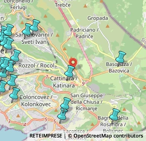 Mappa Str. per Longera, 34128 Trieste TS, Italia (3.3395)