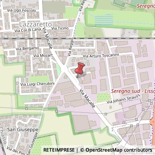 Mappa Via L. Pontiggia, 18, 20831 Seregno, Monza e Brianza (Lombardia)
