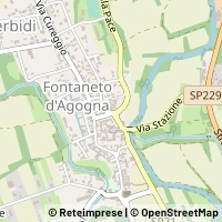 지도 Fontaneto d'Agogna