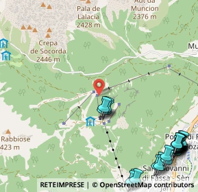 Mappa Località Ciampedie, 38036 Pozza di Fassa TN, Italia (1.65)