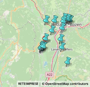 Mappa Via Caldaro, 39057 Appiano sulla strada del vino BZ, Italia (6.01833)