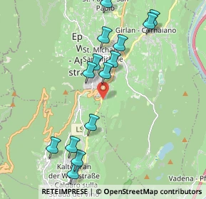 Mappa Via Caldaro, 39057 Appiano sulla strada del vino BZ, Italia (2.08143)