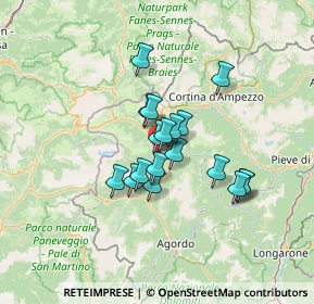 Mappa Località Saviner di Laste, 32020 Rocca Pietore BL, Italia (9.43167)