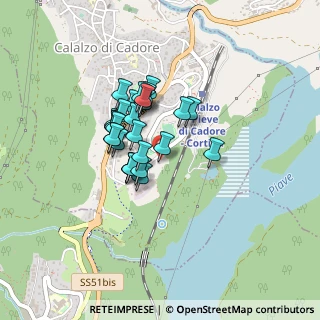 Mappa Via Giuseppe de Stefani, 32040 Calalzo di Cadore BL, Italia (0.28519)