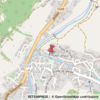 Mappa Strada Larséch, 11, 38036 Pozza di Fassa, Trento (Trentino-Alto Adige)