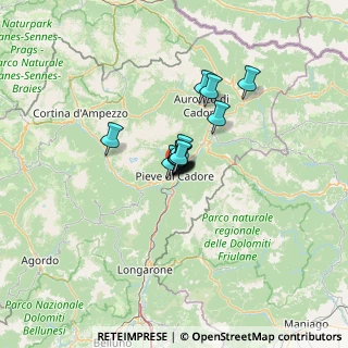Mappa Via Cogonie, 32044 Pieve di Cadore BL, Italia (5.91154)