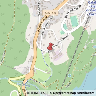 Mappa Via Giuseppe de Stefani, 46, 32042 Calalzo di Cadore, Belluno (Veneto)