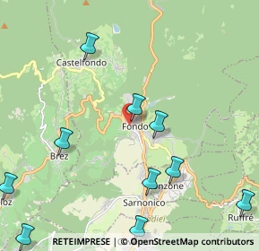 Mappa Via IV Novembre, 38013 Fondo TN, Italia (3.05333)