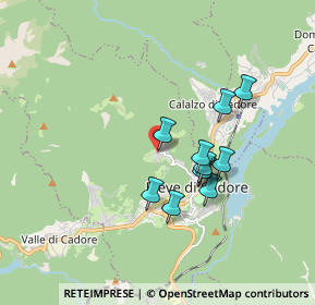 Mappa Via Longiarù, 32044 Pieve di Cadore BL, Italia (1.40273)