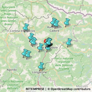 Mappa Via Longiarù, 32044 Pieve di Cadore BL, Italia (10.277)