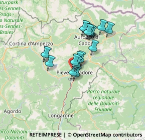 Mappa Via Longiarù, 32044 Pieve di Cadore BL, Italia (10.23833)