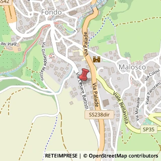 Mappa Via Cesare Battisti, 38013 Fondo TN, Italia, 38013 Fondo, Trento (Trentino-Alto Adige)