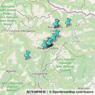 Mappa Via Giosuè Carducci, 32044 Pieve di Cadore BL, Italia (7.60364)