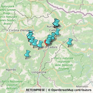 Mappa Via Giosuè Carducci, 32044 Pieve di Cadore BL, Italia (10.4595)