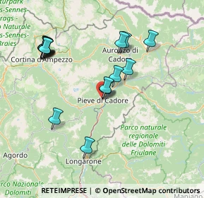 Mappa Via Giosuè Carducci, 32044 Pieve di Cadore BL, Italia (15.56)