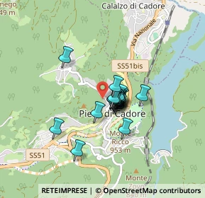 Mappa Via Giosuè Carducci, 32044 Pieve di Cadore BL, Italia (0.483)