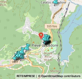 Mappa Via Giosuè Carducci, 32044 Pieve di Cadore BL, Italia (0.8065)