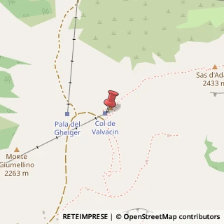 Mappa Valvacin, Località, 38036 ,  ()