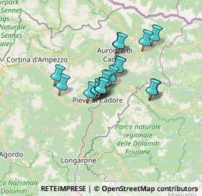 Mappa Lago di Centro Cadore, 32044 Pieve di Cadore BL, Italia (8.72)