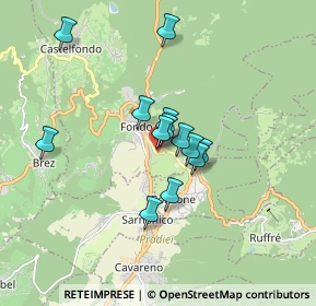 Mappa Via Bellavista, 38013 Borgo d'Anaunia TN, Italia (1.27154)