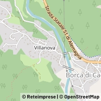 Mapa Borca di Cadore
