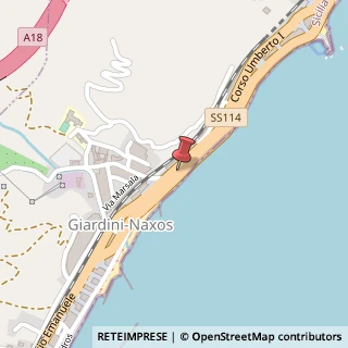 Mappa Via Umberto I°, 390, 98035 Giardini Naxos, Messina (Sicilia)