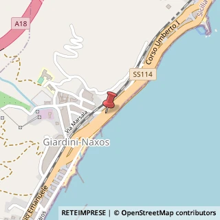 Mappa Via Umberto I°, 455, 98035, 98035 Giardini Naxos, Messina (Sicilia)