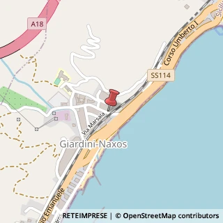 Mappa Via Mastrociccio, 3, 98035 Giardini Naxos ME, Italia, 98035 Giardini Naxos, Messina (Sicilia)