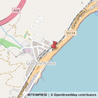 Mappa Corso Umberto I, 459, 98035 Giardini Naxos, Messina (Sicilia)
