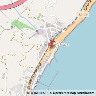 Mappa Via Vittorio Emanuele, 40, 98035 Giardini Naxos, Messina (Sicilia)