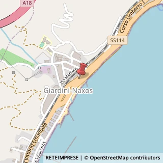 Mappa Via Umberto Iᵒ, 513, 98035 Giardini Naxos, Messina (Sicilia)
