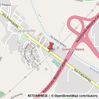 Mappa Via Francavilla, 105, 98039 Taormina, Messina (Sicilia)